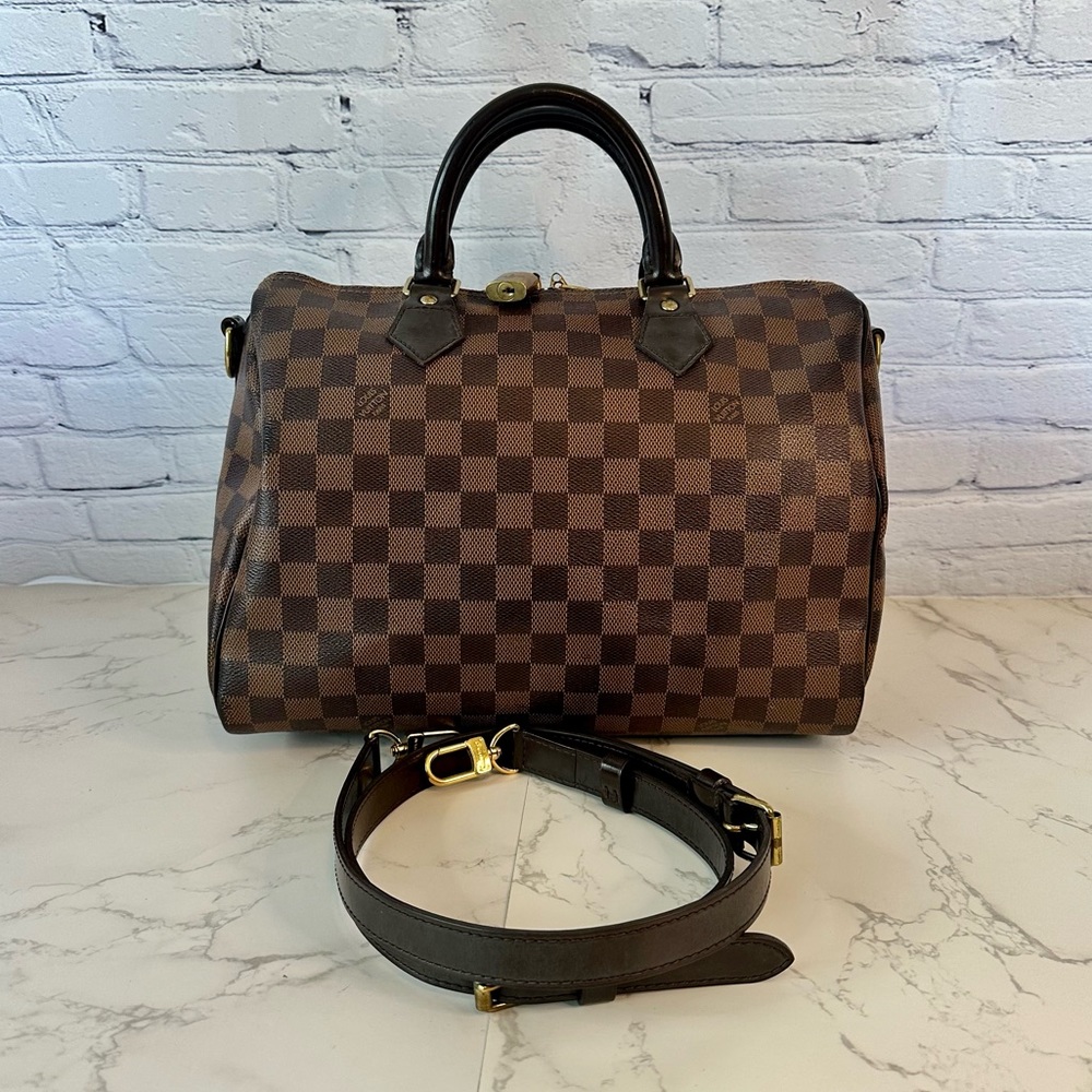 ❗️SOLD❗️Louis Vuitton Speedy 30 Bandoulieré - Damier Ebene